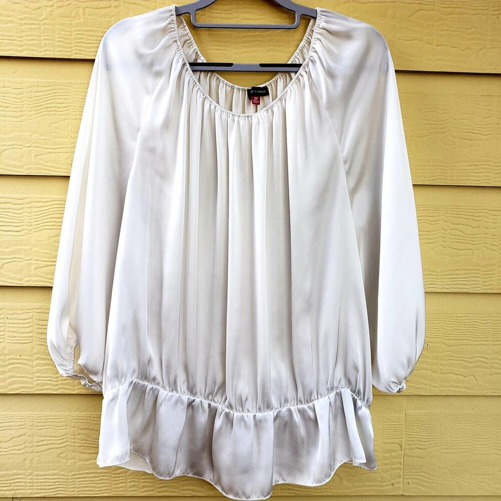 Vince‎ Camuto Peplum Peasant Blouse